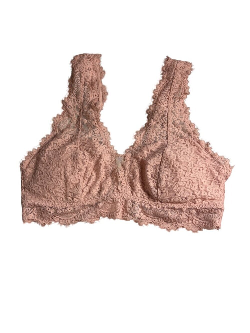 Aerie Size Medium Lace Bralette Light Blush Pink Balletcore Boho Layering